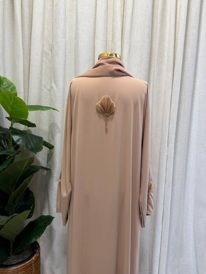 Maya Shell Embroidered Abaya
