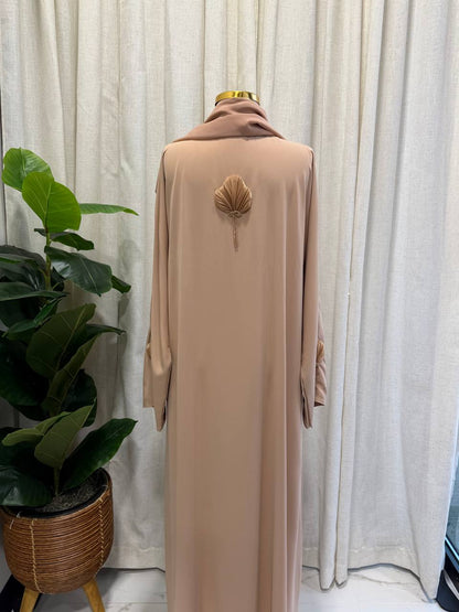 Maya Shell Embroidered Abaya