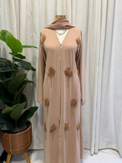Maya Shell Embroidered Abaya