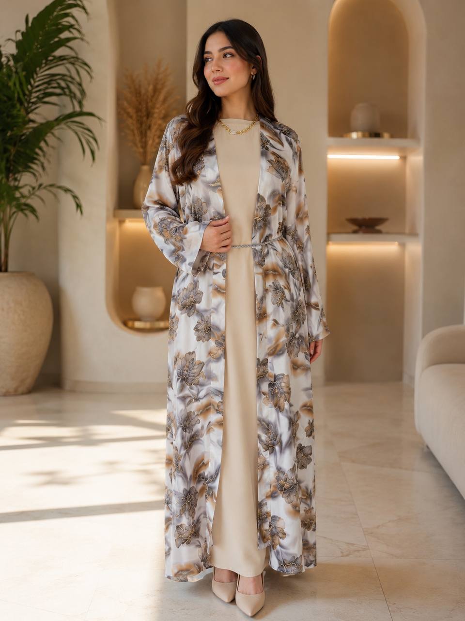 Wurood Floral Abaya