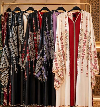 Diana Embroidered Crochet Kaftan