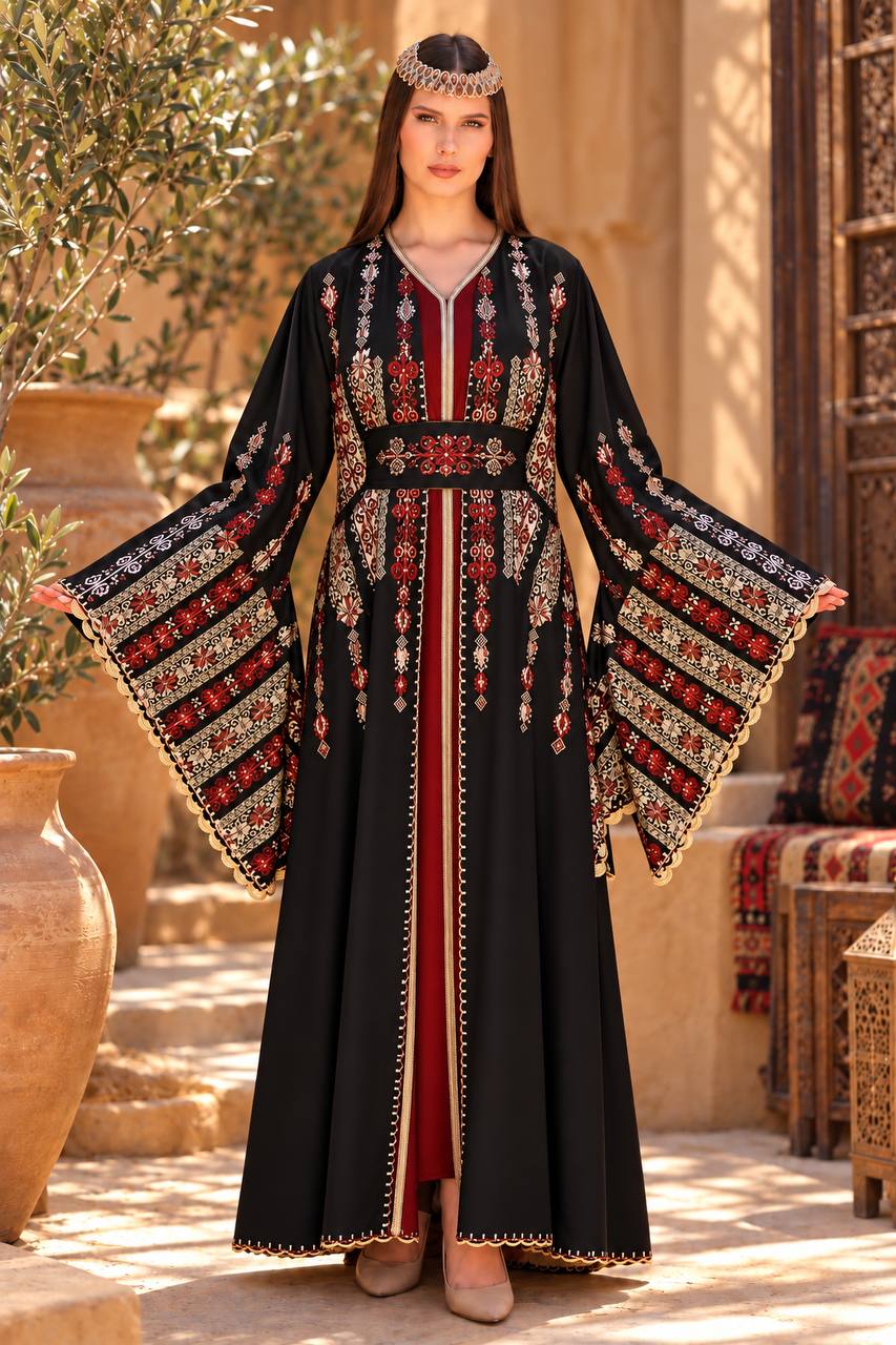 Diana Embroidered Crochet Kaftan