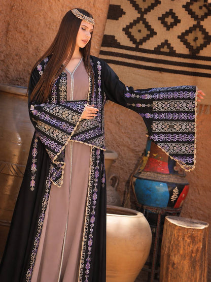 Diana Embroidered Crochet Kaftan