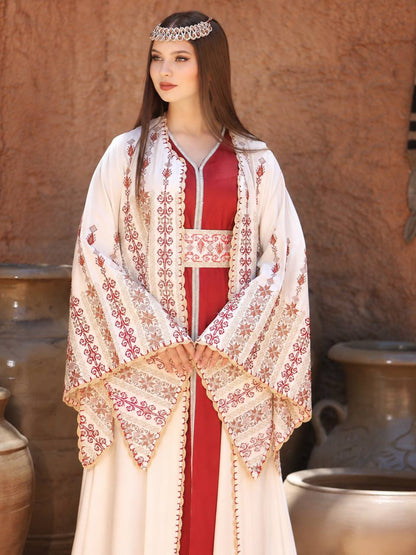 Diana Embroidered Crochet Kaftan