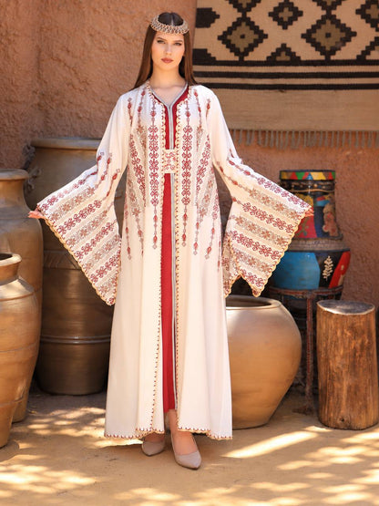 Diana Embroidered Crochet Kaftan