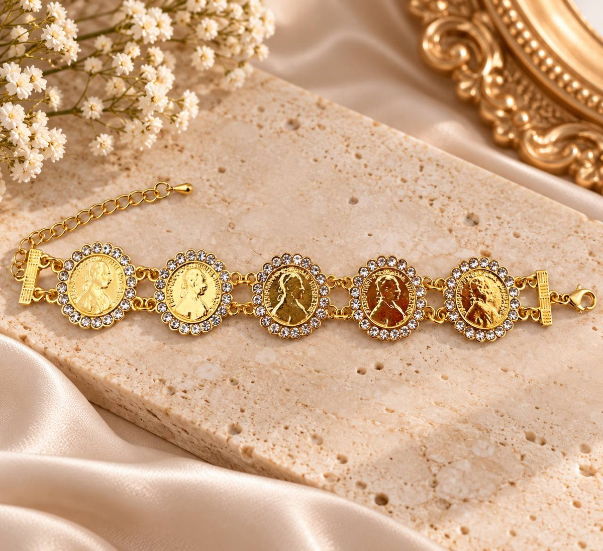 Golden Heritage Coin Bracelet