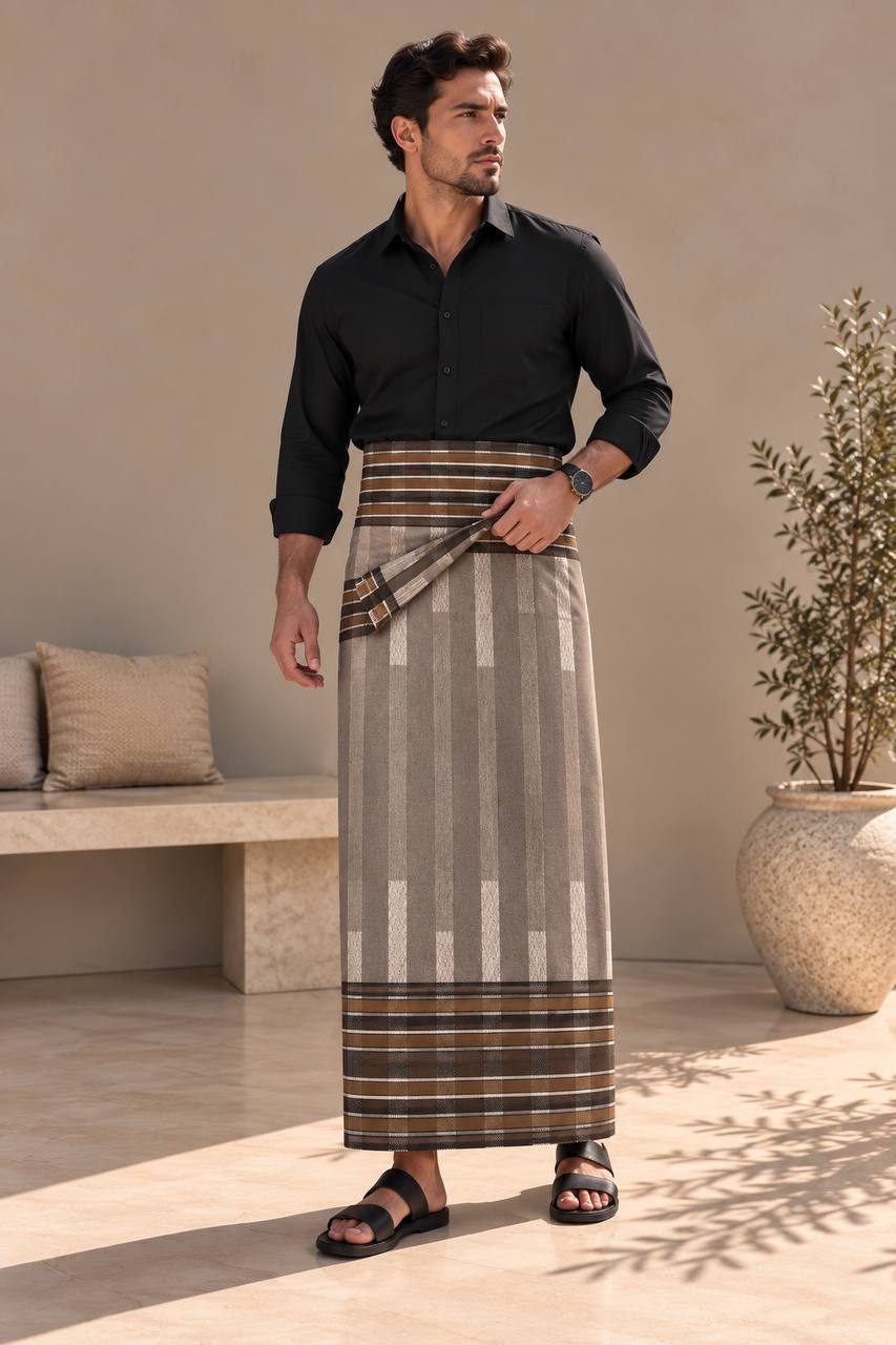 Men’s Traditional Striped Wrap – Wizar