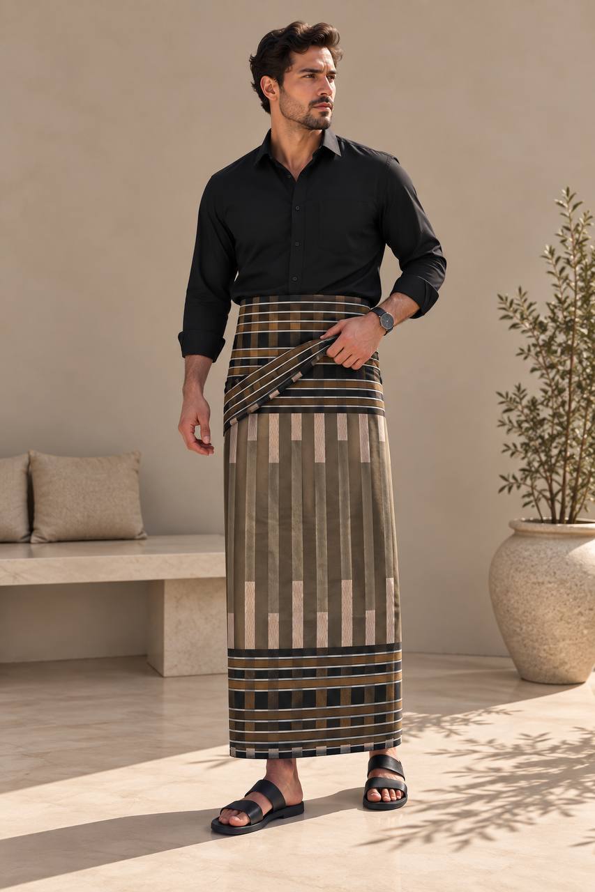 Men’s Traditional Striped Wrap – Wizar