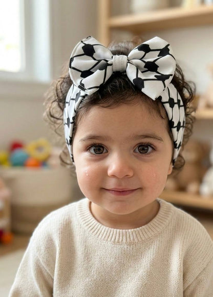 Girls’ Keffiyeh Bow Headband