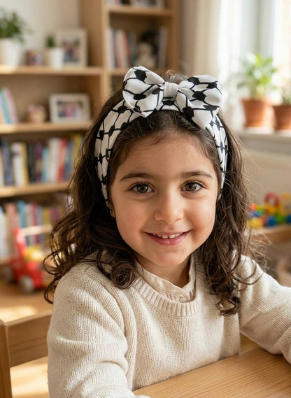 Girls’ Keffiyeh Bow Headband