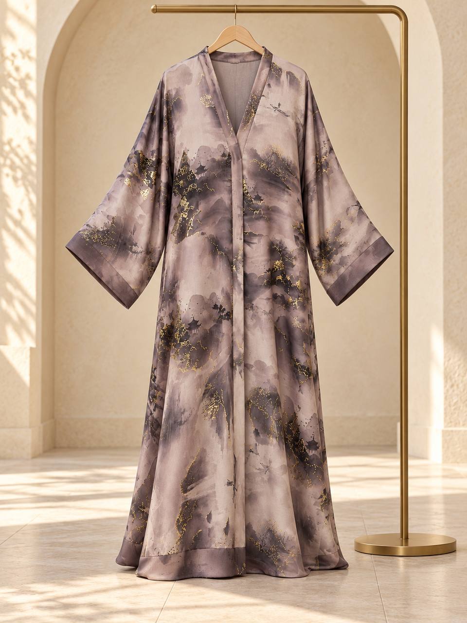 Raghad – Dubai Jacquard Abaya with Hijab