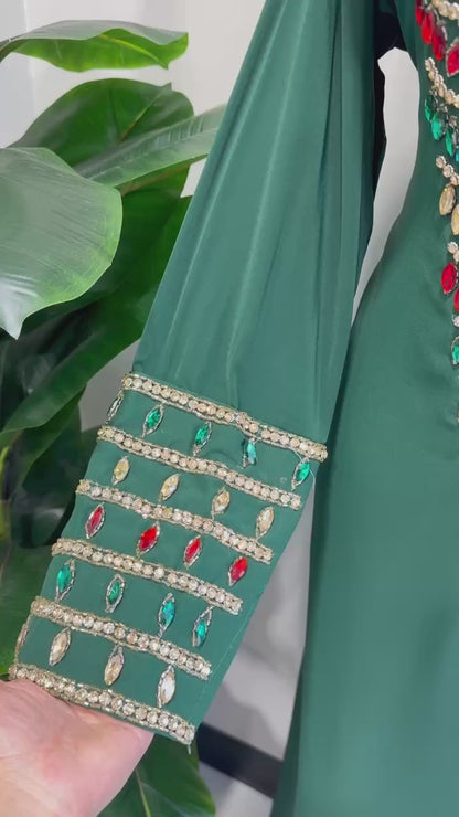Zahra Moroccan Embellished Jalabiya