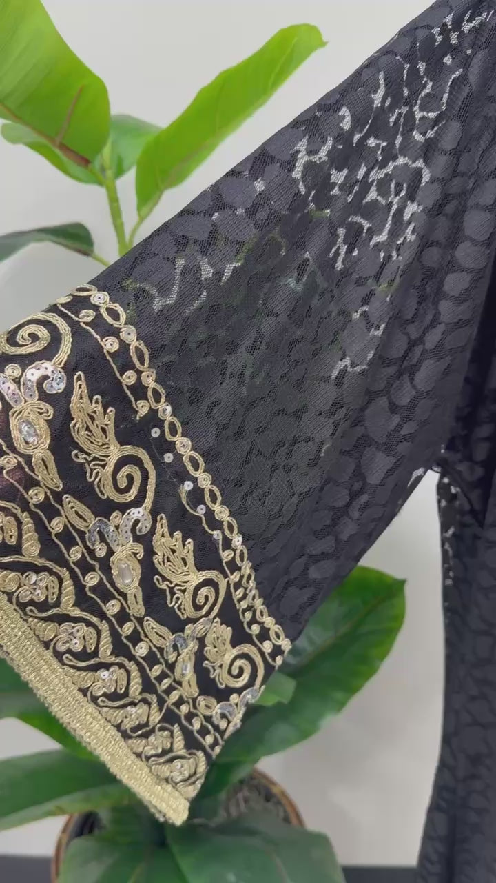 Royal Crystal Tulle Caftan