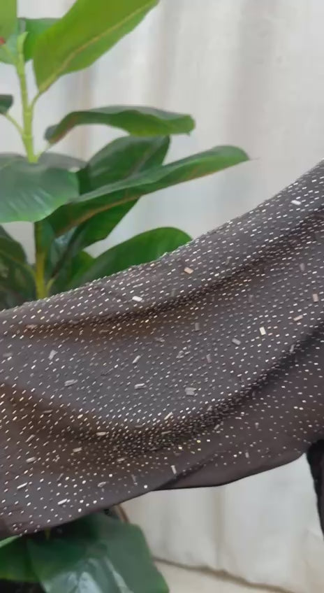 Midnight Stardust Butterfly Abaya