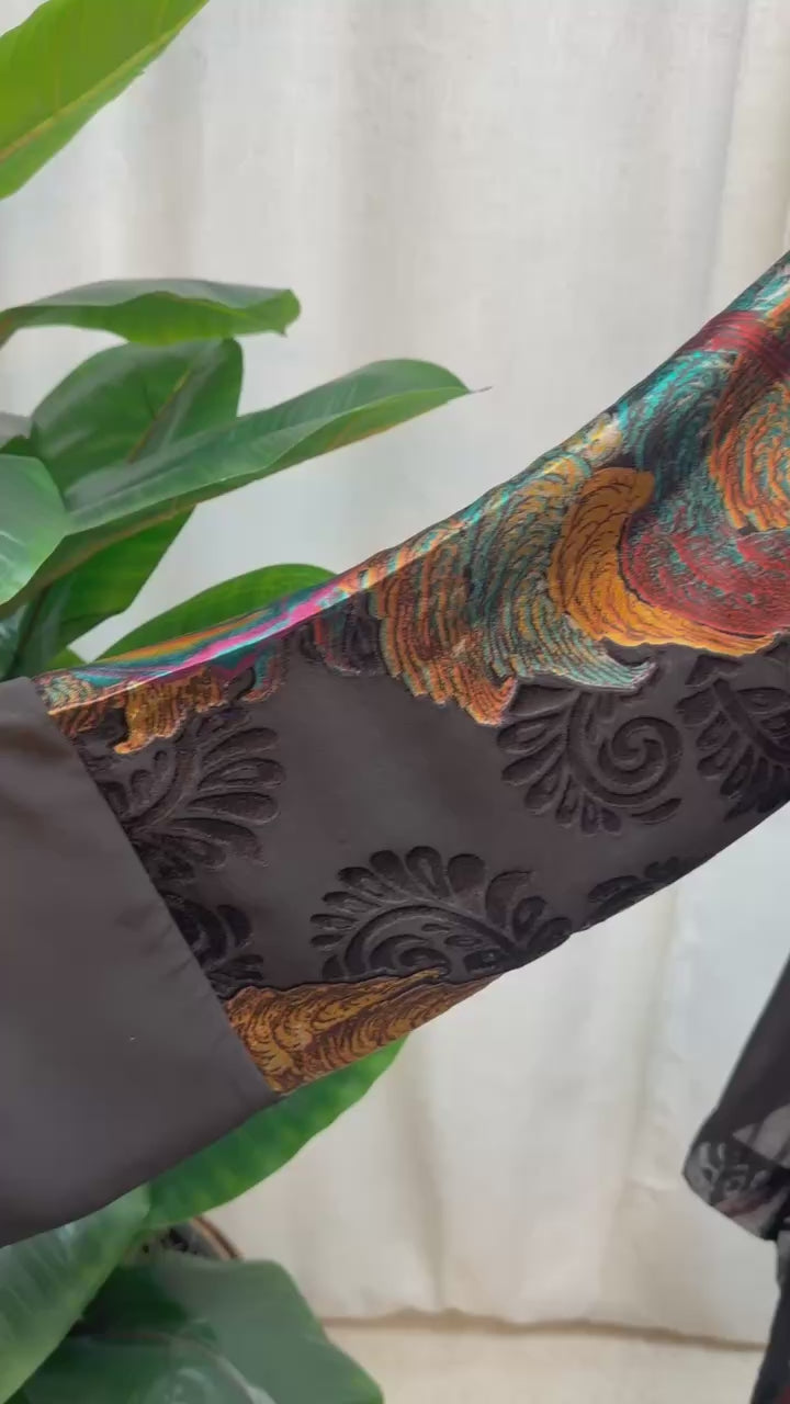 Royal Bloom Open Abaya