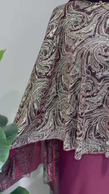 Luxe Butterfly Cape Abaya