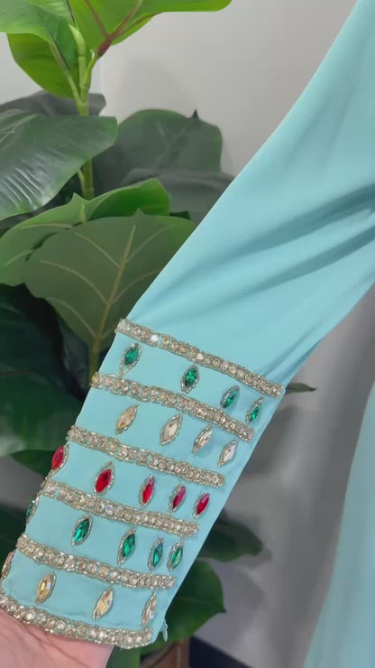 Zahra Moroccan Embellished Jalabiya