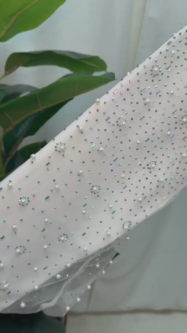 Pearl Veil Abaya Set