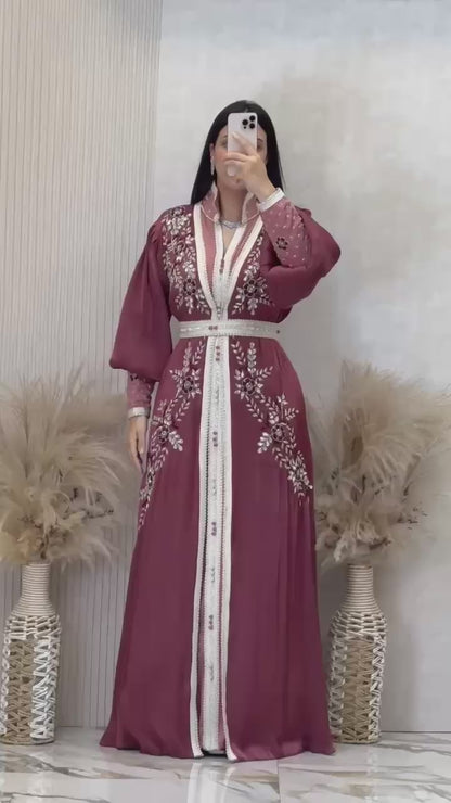 Noura Handcrafted Organza Kaftan