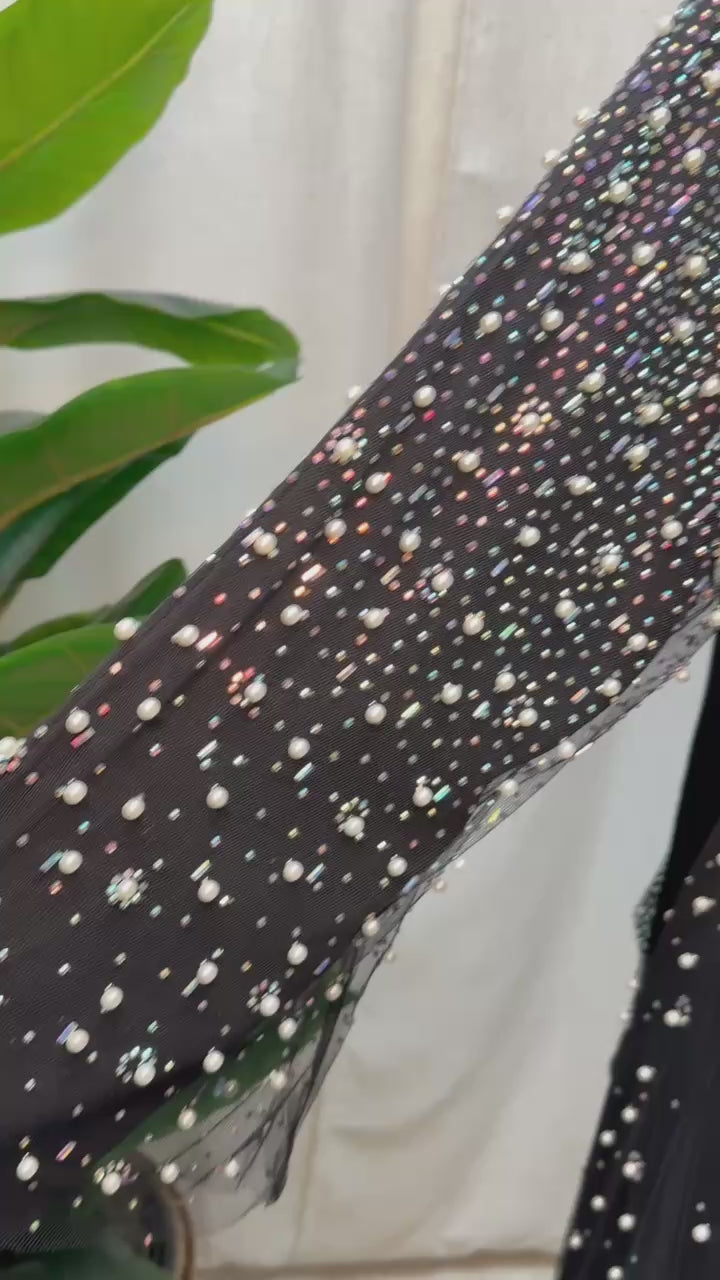 Pearl Veil Abaya Set