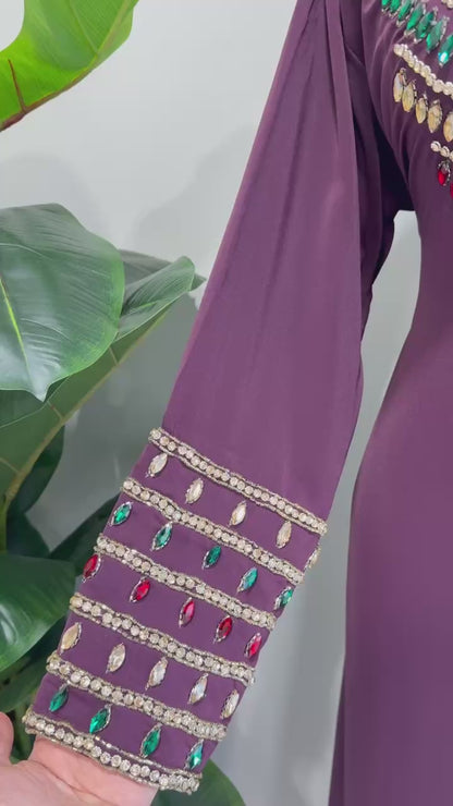 Zahra Moroccan Embellished Jalabiya
