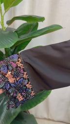 Midnight Petal Abaya