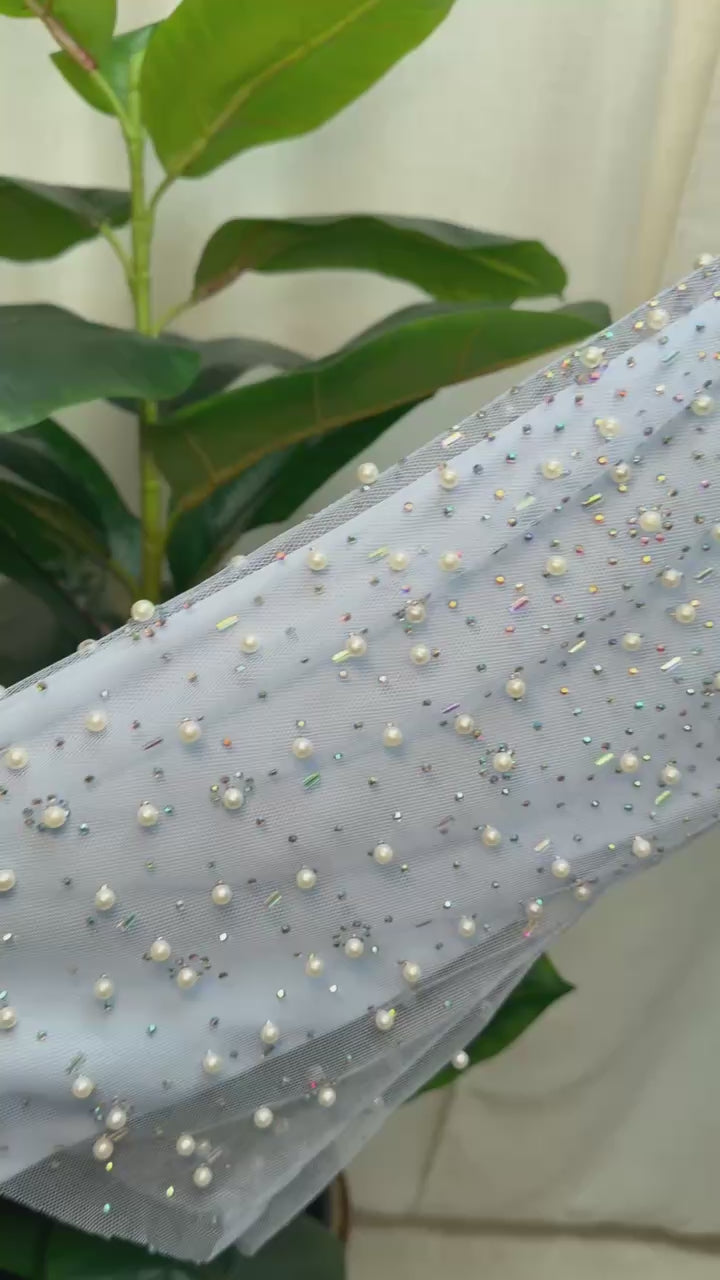 Pearl Veil Abaya Set