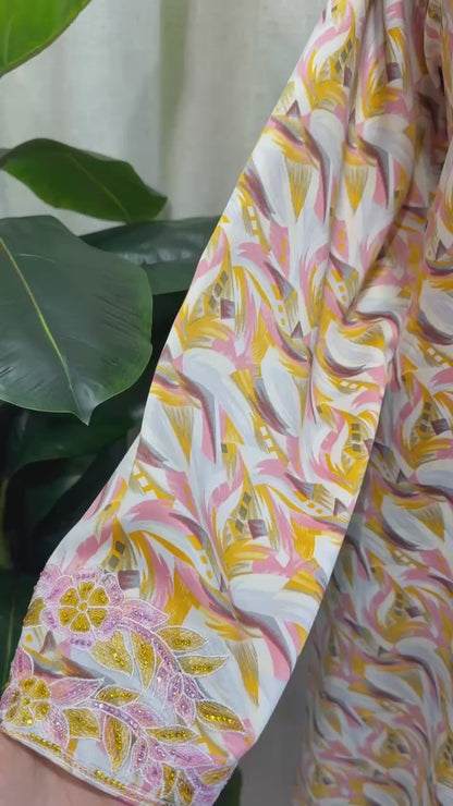 Dubai Bloom Embroidered Mukhawar