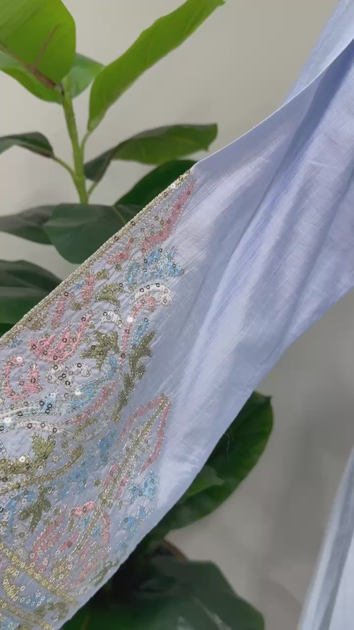 Pastel Luxe Linen Caftan