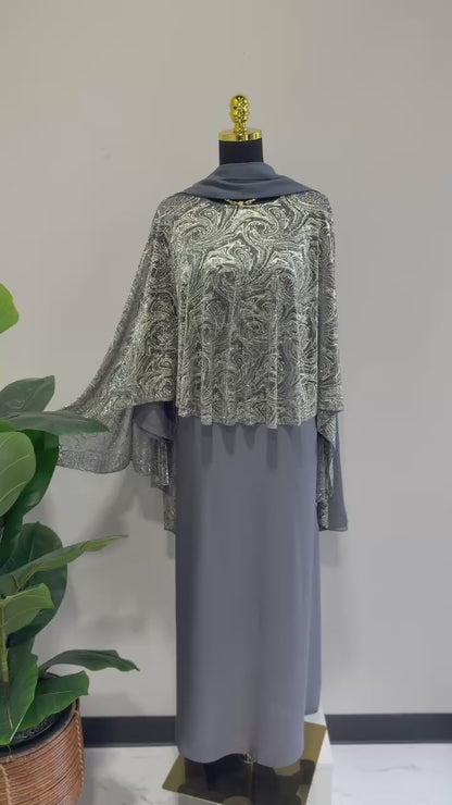 Luxe Butterfly Cape Abaya