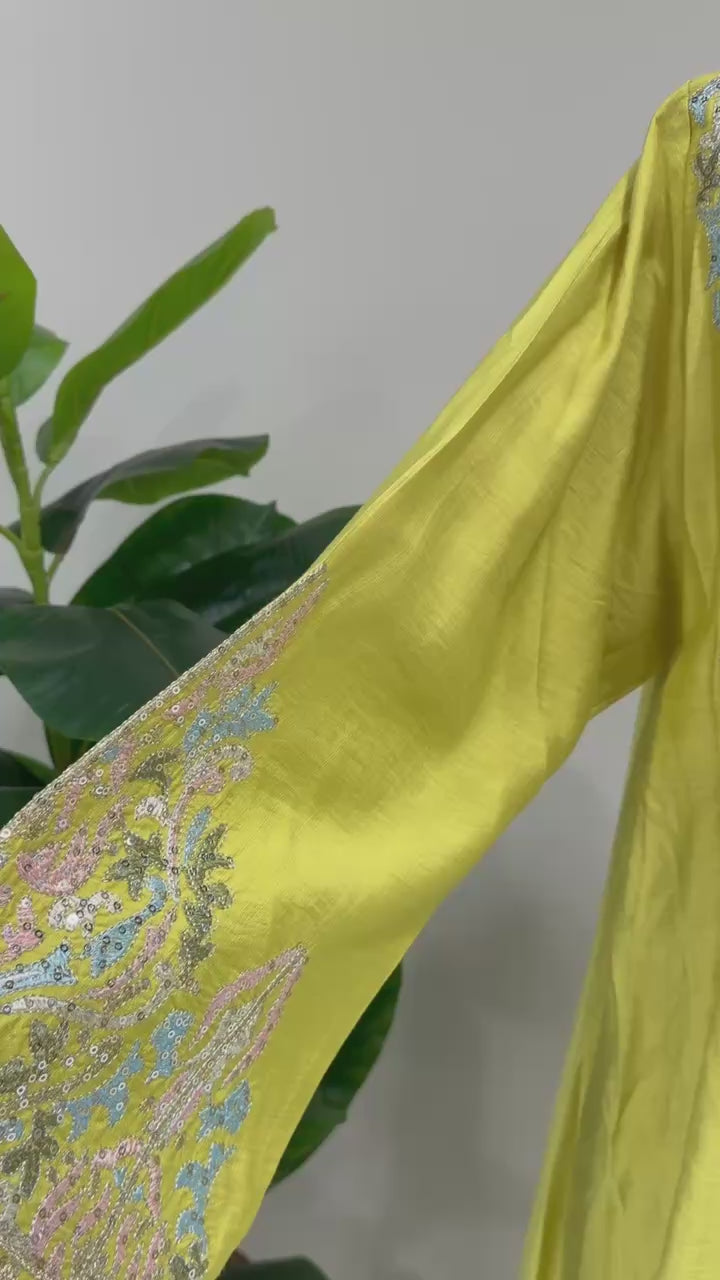 Pastel Luxe Linen Caftan