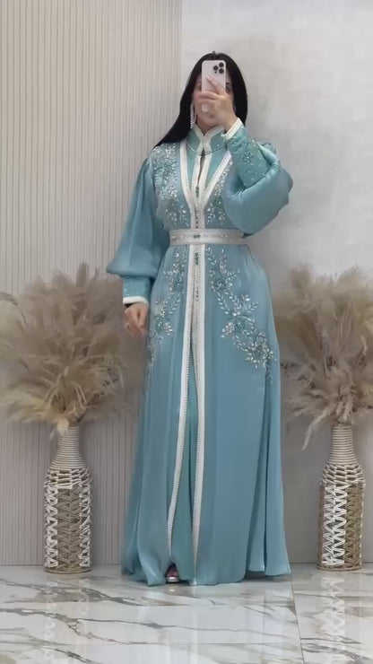 Noura Handcrafted Organza Kaftan