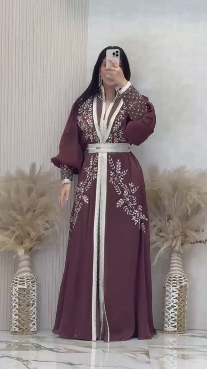 Noura Handcrafted Organza Kaftan