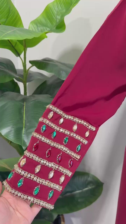Zahra Moroccan Embellished Jalabiya