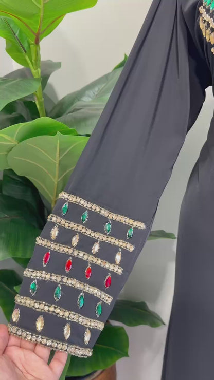 Zahra Moroccan Embellished Jalabiya