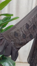 Noir Cascade Abaya
